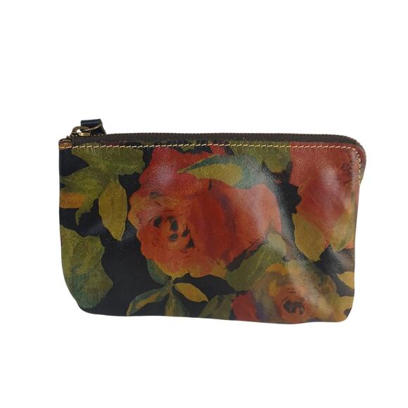 Patricia Nash Cassini Floral Leather Wristlet Pouch Wallet - Picture 3 of 4